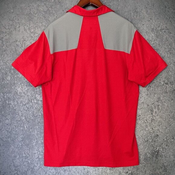 Two (2) Under Armour Heatgear Polo Shirts, Men's XL Loose Fit, Wolves Embroidery - Picture 5 of 12